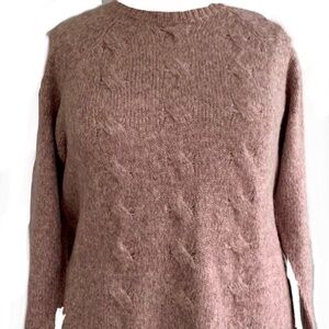 J Jill Kangaroo Hidden Pocket Wool Blend Lilac Sweater 3x NWT-  SOLD 12/11